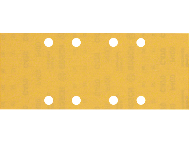 Brusni papir EXPERT Bosch z 8 luknjami za vibracijske brusilnike, Dimenzije: 93x230mm, Zrnatost: 400, 2608900839